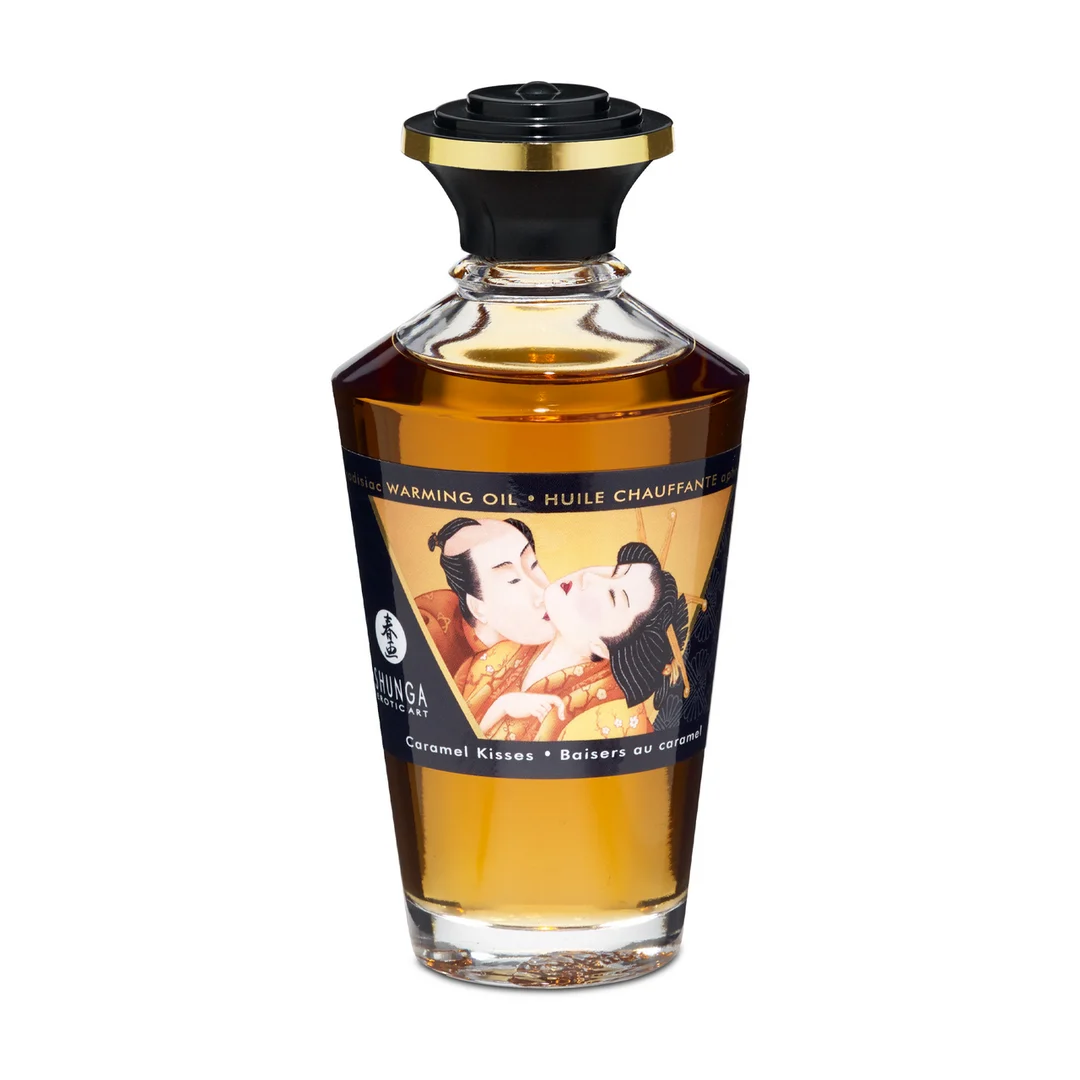 Shunga Aphrodisia olejek rozgrzewający o smaku karmelowym 100 ml - obrazek 2