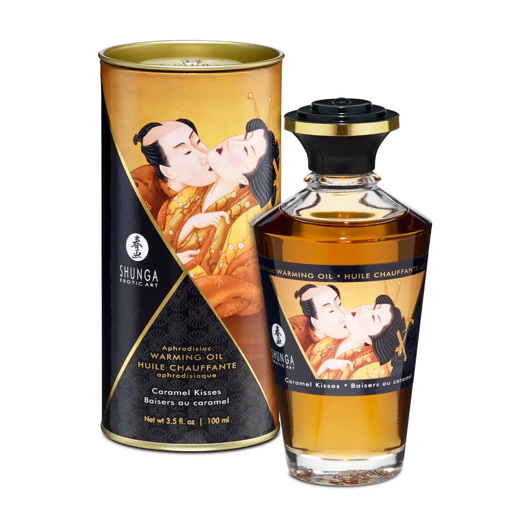 Shunga Aphrodisia olejek rozgrzewający o smaku karmelowym 100 ml - obrazek 3