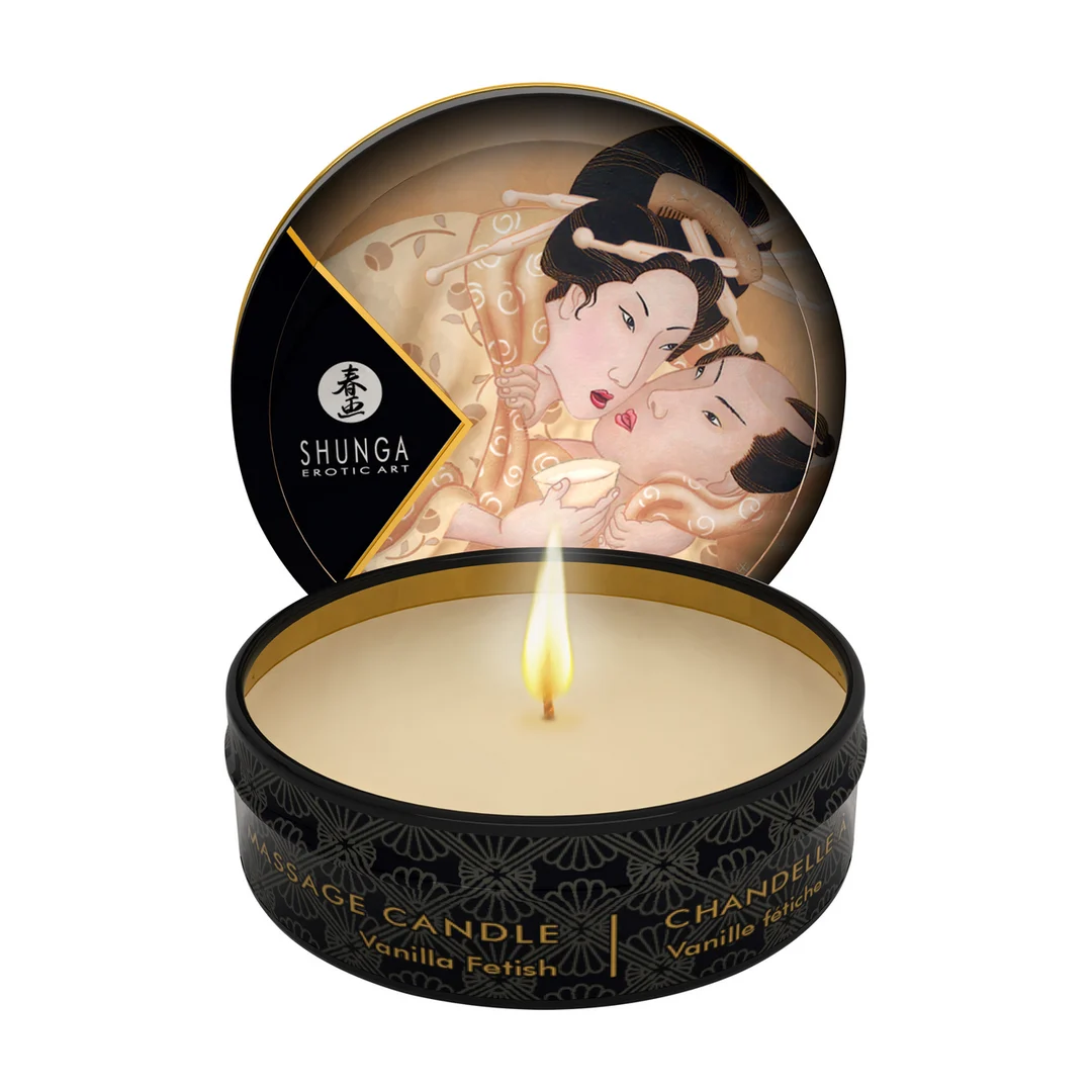 Świeca do masażu – mini świeca do masażu i tworzenia nastroju – Wanilia – Shunga – 30 ml - obrazek 1