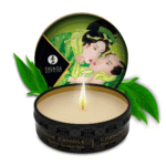 Świeca do masażu – mini świeca do masażu i tworzenia nastroju – Egzotyczna zielona herbata – Shunga – 30 ml - obrazek 2