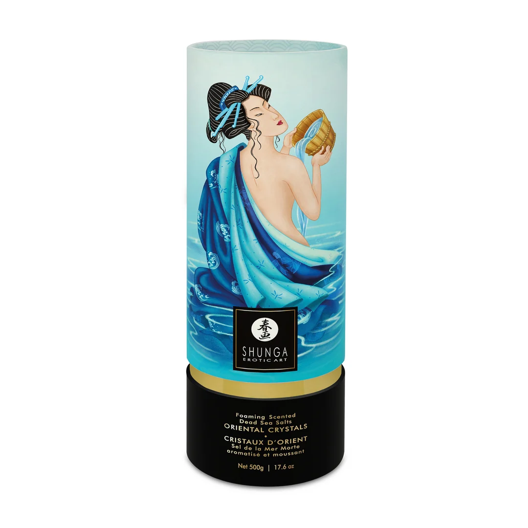 Sól do kąpieli – Orientalne kryształki, pieniąca się sól z Morza Martwego – Ocean Temptations – Shunga – 17,6 oz / 500 gr - obrazek 1