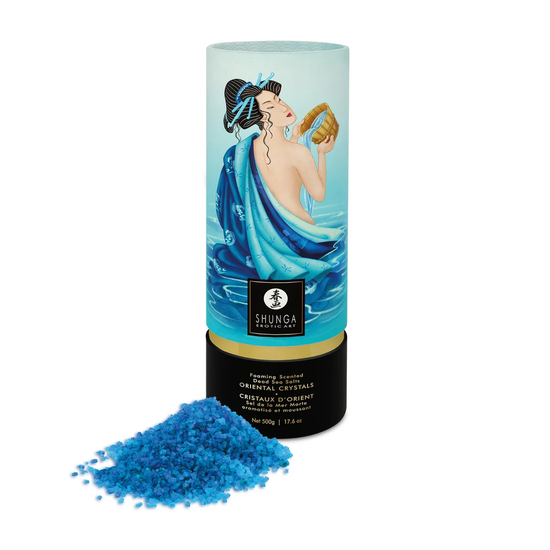 Sól do kąpieli – Orientalne kryształki, pieniąca się sól z Morza Martwego – Ocean Temptations – Shunga – 17,6 oz / 500 gr - obrazek 2