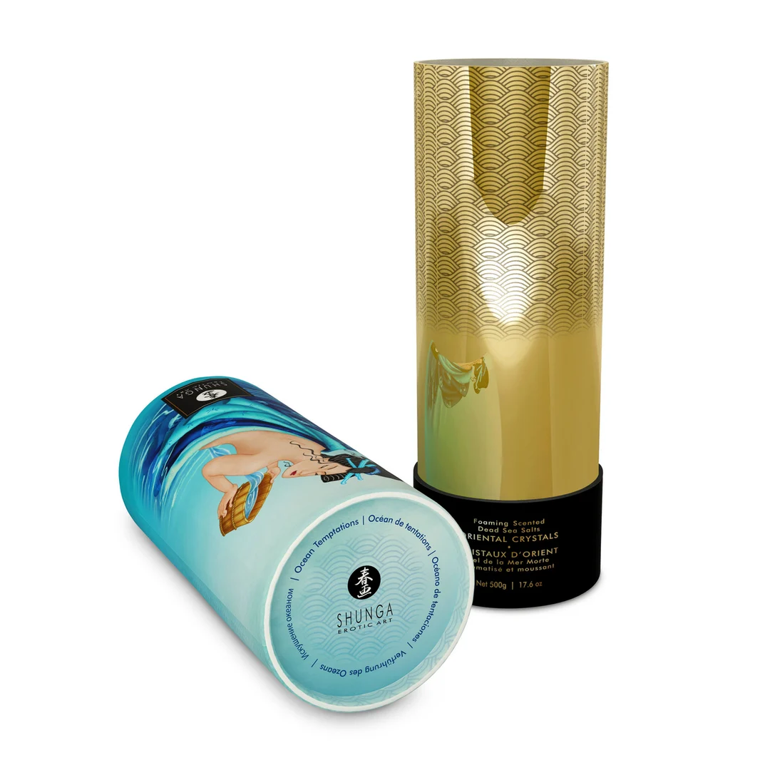 Sól do kąpieli – Orientalne kryształki, pieniąca się sól z Morza Martwego – Ocean Temptations – Shunga – 17,6 oz / 500 gr - obrazek 3