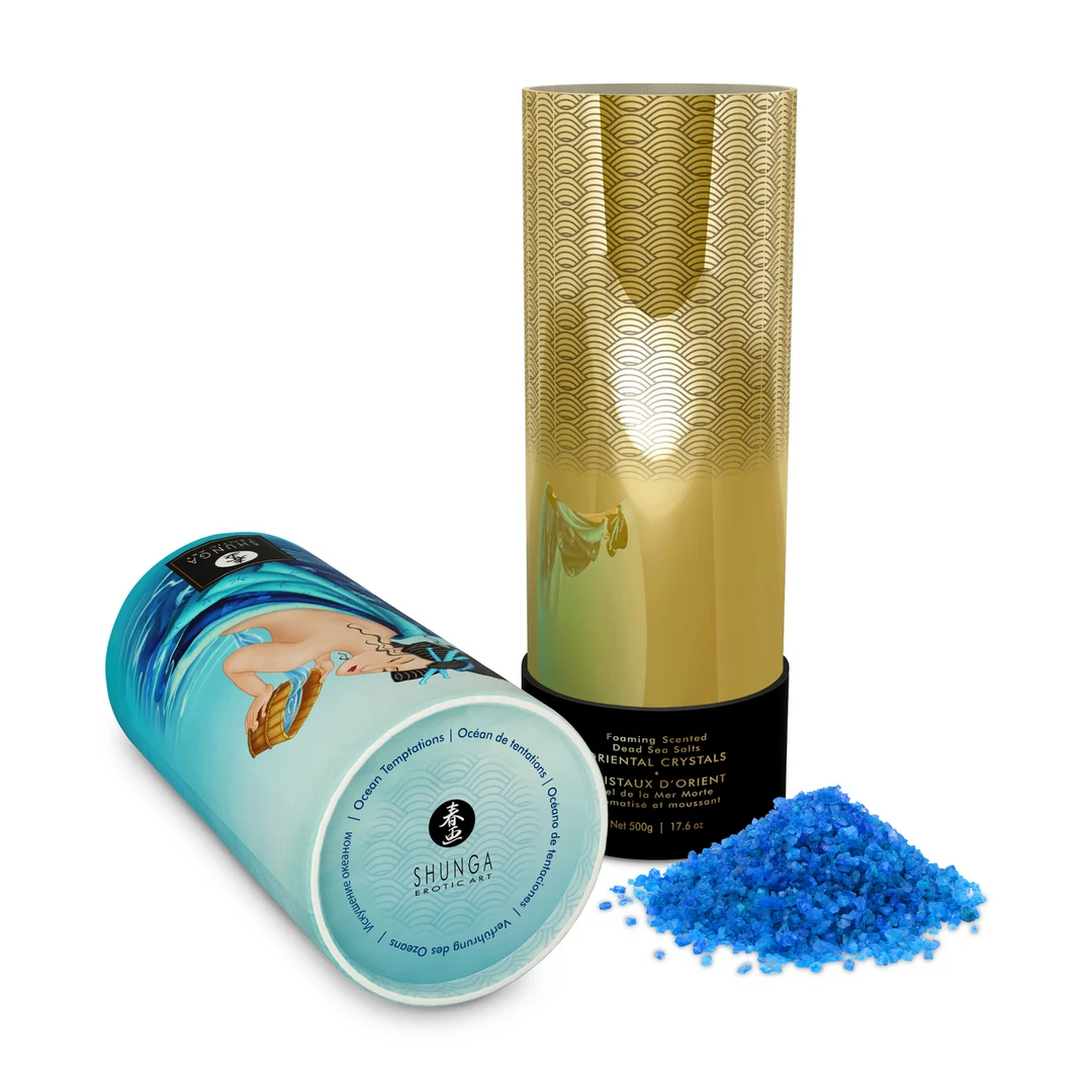 Sól do kąpieli – Orientalne kryształki, pieniąca się sól z Morza Martwego – Ocean Temptations – Shunga – 17,6 oz / 500 gr - obrazek 4