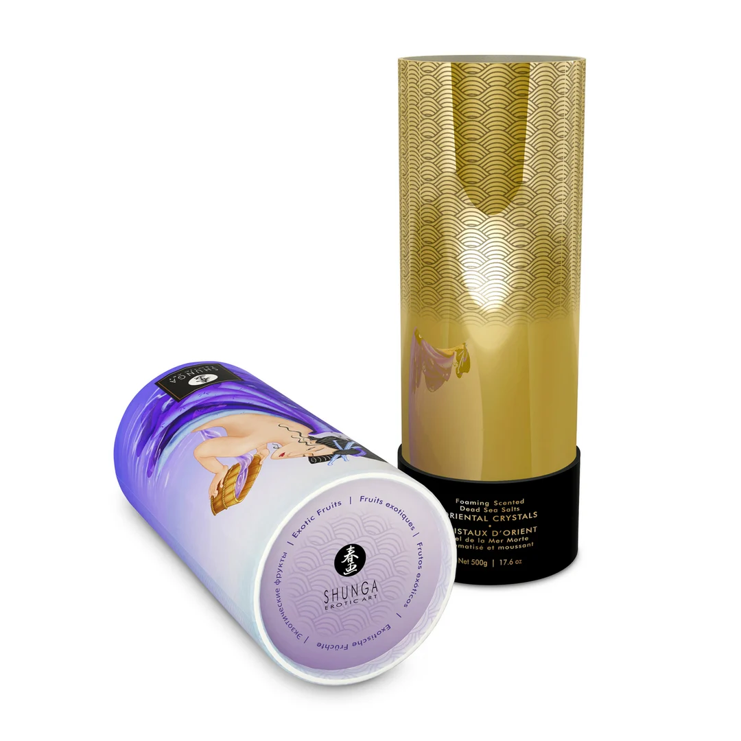 Sól do kąpieli – Oriental Crystals, pieniąca się sól z Morza Martwego – Egzotyczne owoce – 500 gr / 17,6 oz - obrazek 3