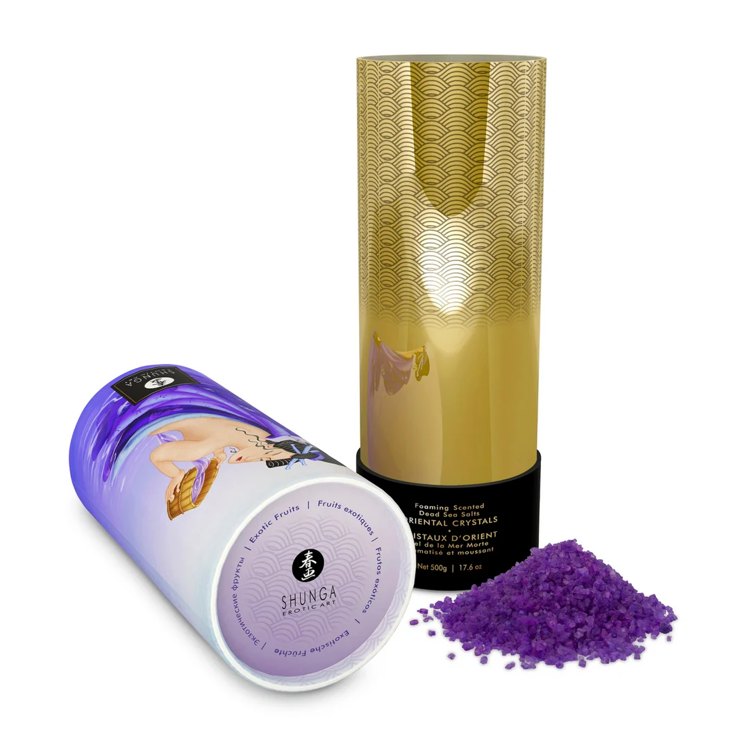 Sól do kąpieli – Oriental Crystals, pieniąca się sól z Morza Martwego – Egzotyczne owoce – 500 gr / 17,6 oz - obrazek 4