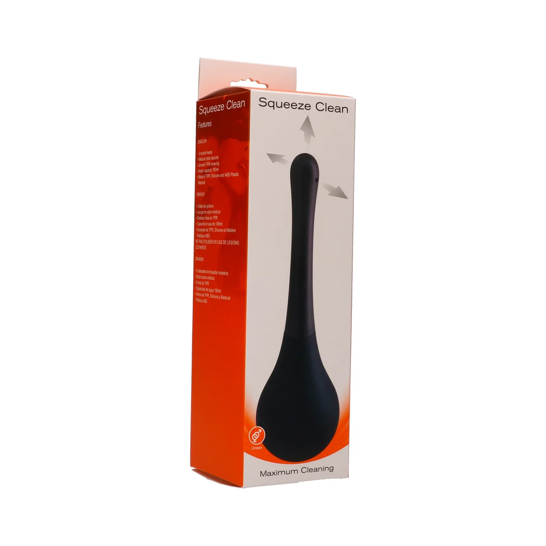 Irygator analny Squeeze Clean z powłoką TPR, pojemność 190 ml - obrazek 1
