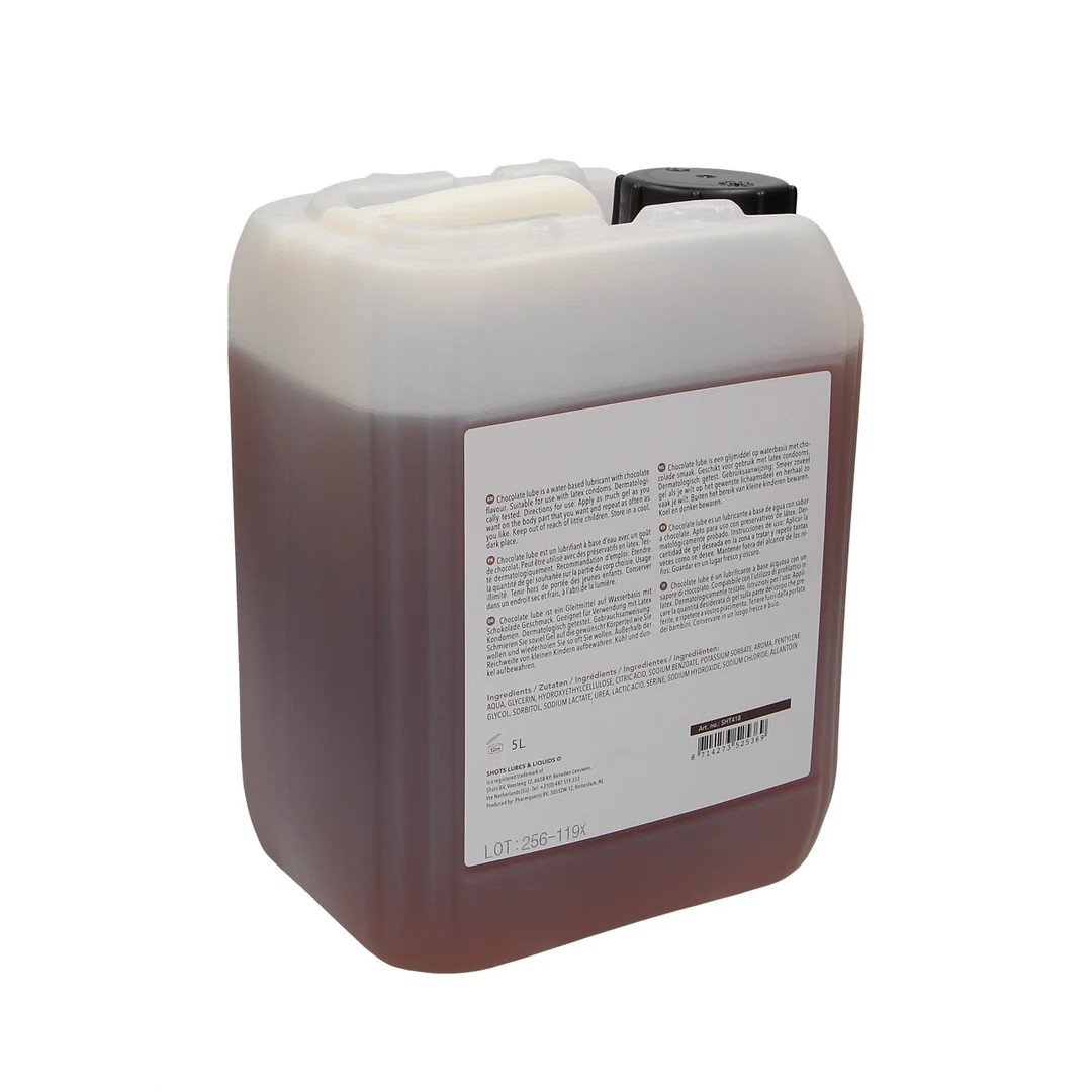 Lubrykant smakowy | Na bazie wody, odpowiedni do stosowania z prezerwatywami lateksowymi | Czekolada | 1,3 gal / 5 l - obrazek 1