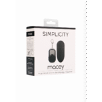 Wibrujące jajeczko – z pilotem i 10 trybami – Macey Simplicity by Shots