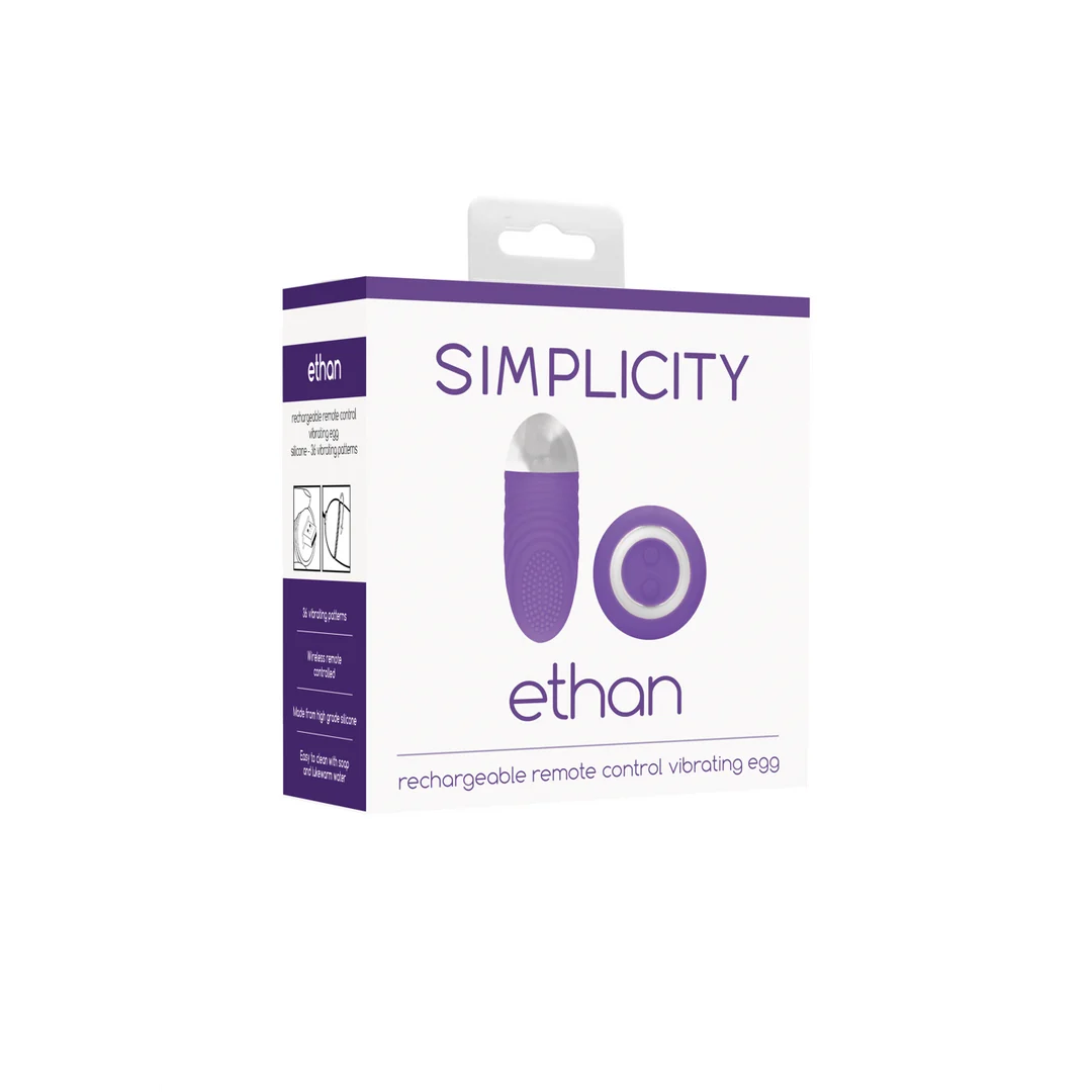 Bezprzewodowe wibrujące jajko Simplicity Ethan - obrazek 4