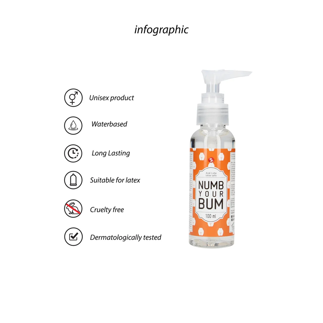 S Line Numb Your Bum lubrykant analny 100 ml - obrazek 1