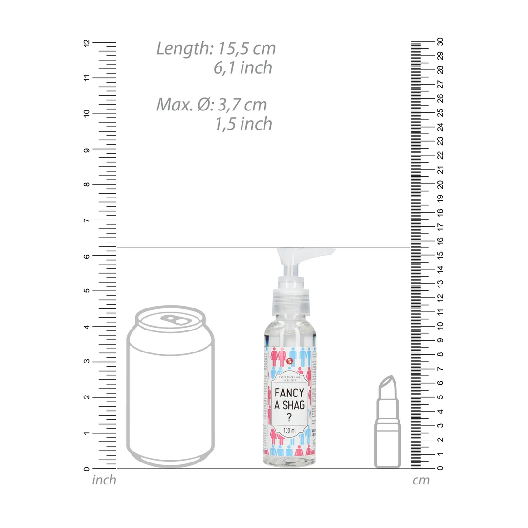 Lubrykant na bazie wody, wyjątkowo gęsty (Fancy A Shag?), bezzapachowy i bez smaku, 100 ml, S-Line by Shots - obrazek 3