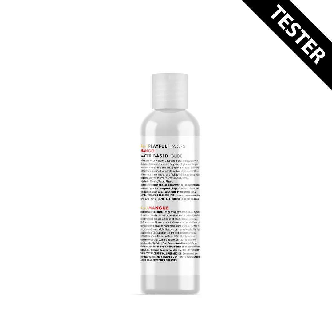 Lubrykant smakowy, 4 w 1, tester, mango, 30 ml, Swiss Navy - obrazek 1