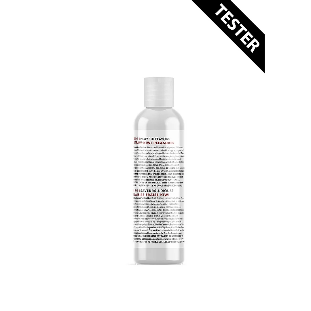 Lubrykant smakowy, jadalny i rozgrzewający, 4 w 1, kiwi, 30 ml, Swiss Navy - obrazek 1