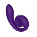 Fioletowy wibrator Snail Vibe Gizi Dual do punktu G - obrazek 4