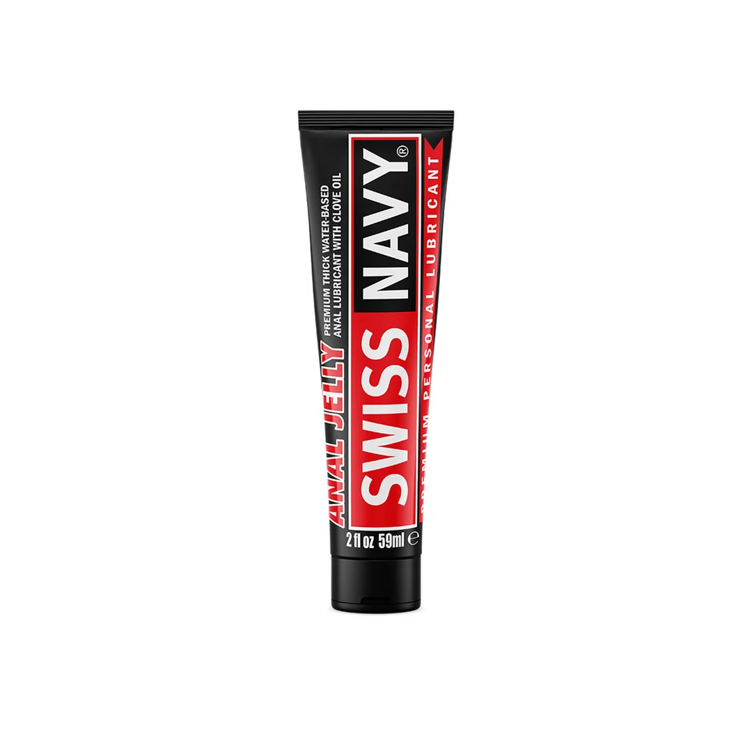 SNAJ2_1_2 Lubrykant analny, gęsty żel premium na bazie wody z olejkiem goździkowym, goździk, 59 ml, Swiss Navy - obrazek 1