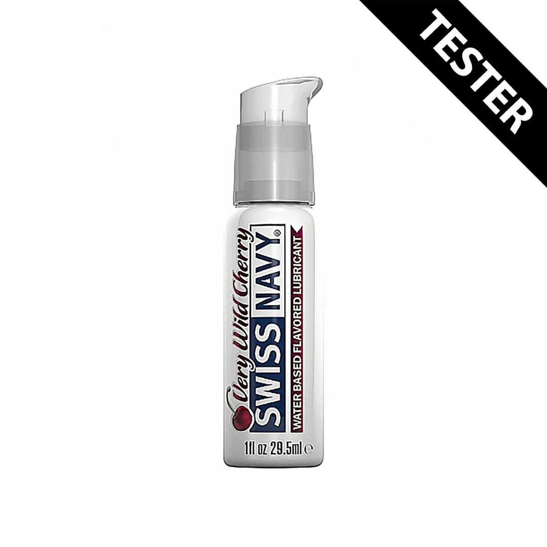 Lubrykant smakowy — wysokiej jakości jadalny żel, tester — Wiśnia — 30 ml — Swiss Navy - obrazek 1