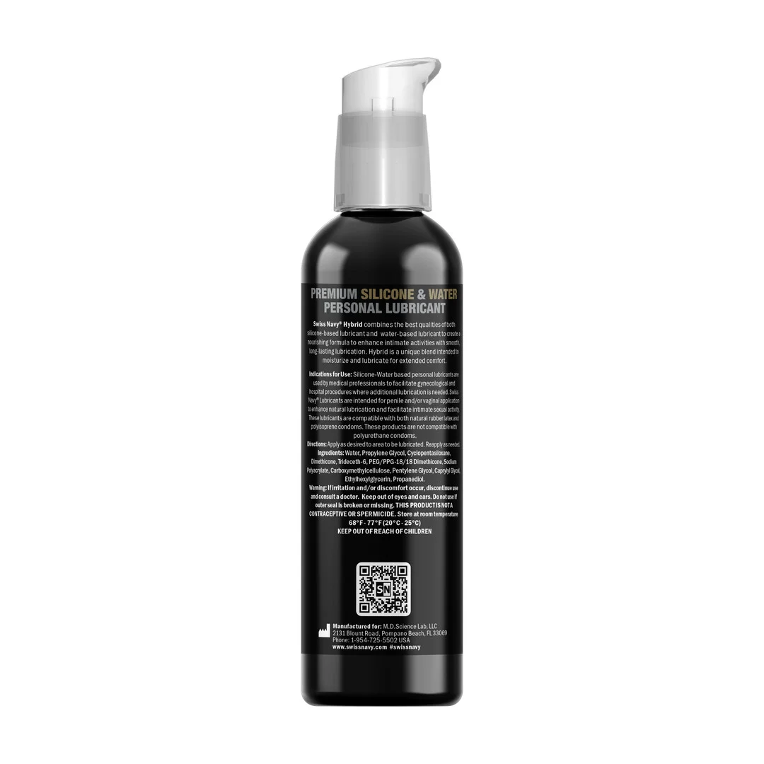 Lubrykant (neutralny) – hybrydowy lubrykant na bazie silikonu i wody – bezzapachowy, bez smaku – 29,5 ml – Swiss Navy - obrazek 8