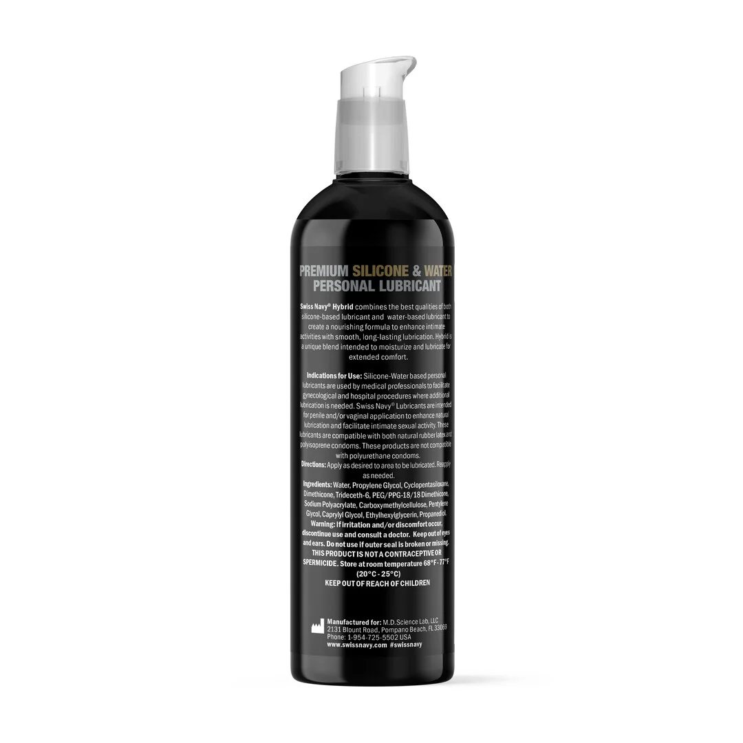 Lubrykant (neutralny) – hybrydowy lubrykant na bazie silikonu i wody – bezzapachowy, bez smaku – 29,5 ml – Swiss Navy - obrazek 11