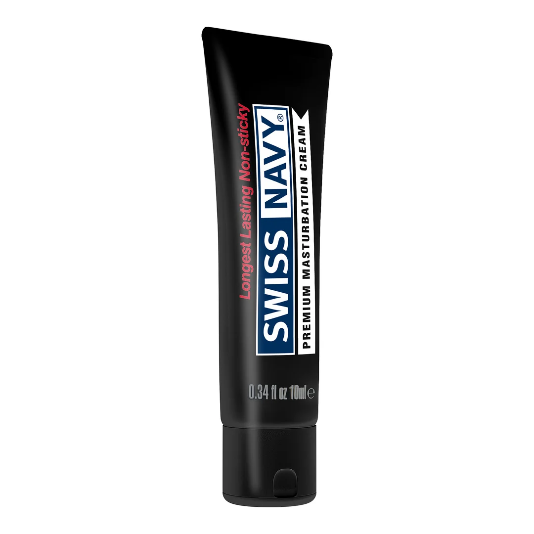 Lubrykant (neutralny), początkowo gęsty, a następnie płynny, idealny do masturbacji, bezzapachowy i bez smaku, 10 ml, Swiss Navy - obrazek 1