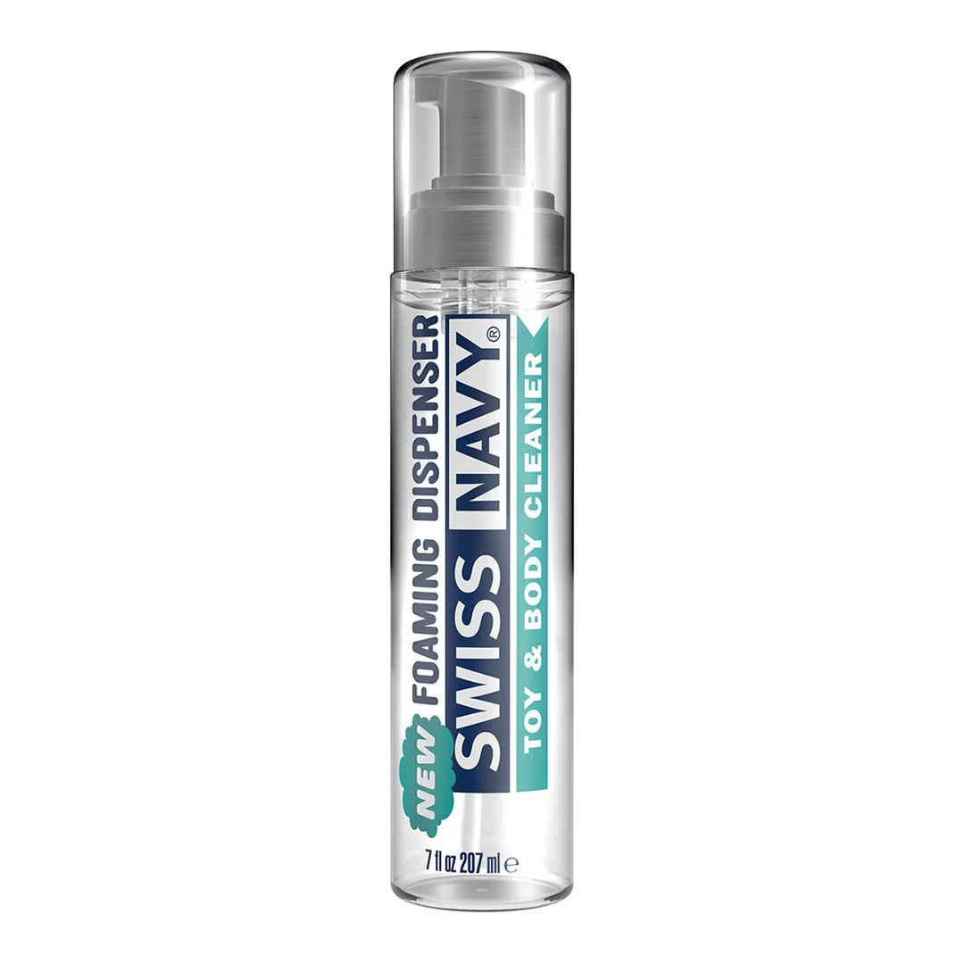 Środek do czyszczenia zabawek erotycznych i ciała – spray do czyszczenia zabawek i skóry, odpowiedni przy użyciu lubrykantu silikonowego – Swiss Navy – 177 ml / 6 fl oz – TESTER - obrazek 5