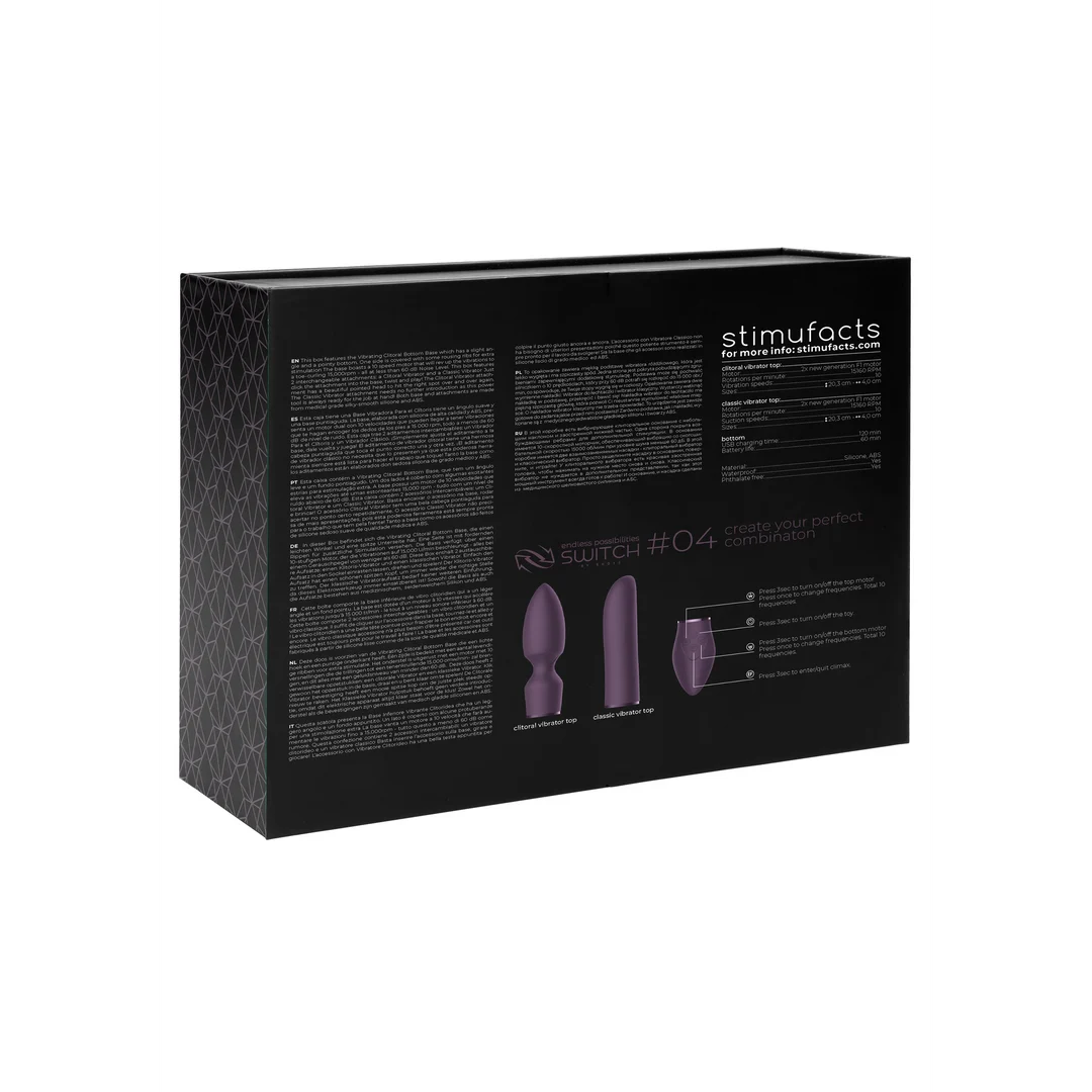 Wibrator Switch by Shots Pleasure Kit #4 z wymiennymi nakładkami - obrazek 7