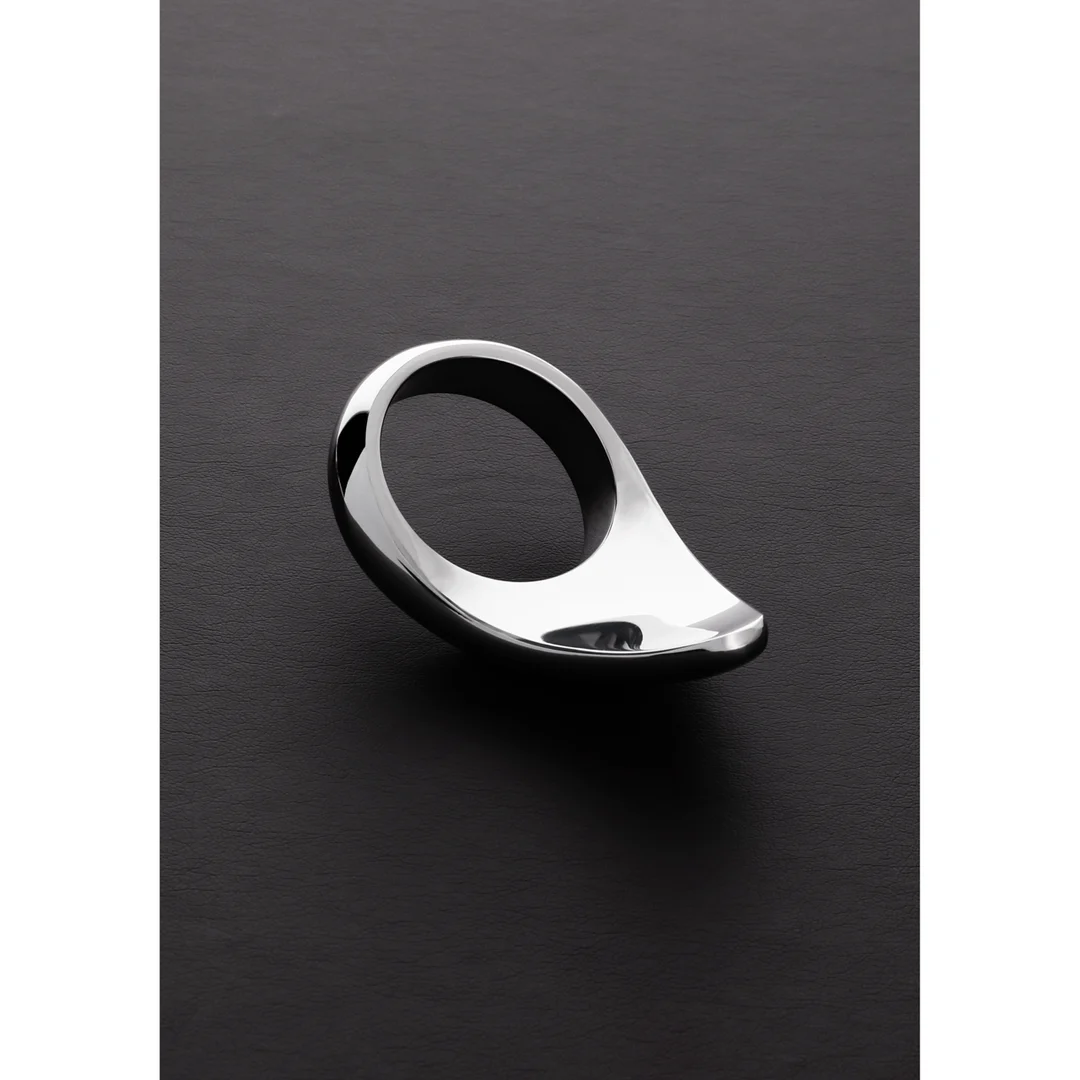 Niewibrujący pierścień erekcyjny w kształcie łzy – 1.8 / 45mm - obrazek 3