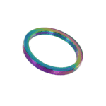 Niewibrujący pierścień erekcyjny z anodowanym wykończeniem – Rainbow Flat C-Ring - obrazek 3