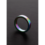 Niewibrujący pierścień erekcyjny z anodowanym wykończeniem – Rainbow Flat C-Ring - obrazek 4