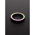Niewibrujący pierścień erekcyjny z anodowanym wykończeniem – Rainbow Flat C-Ring - obrazek 6