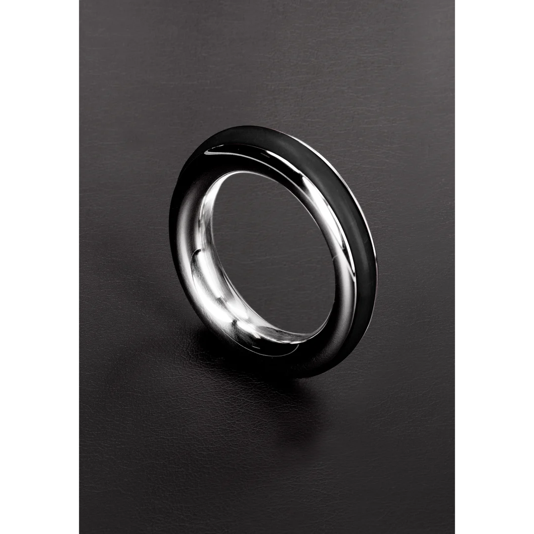Niewibrujący pierścień erekcyjny z silikonową wkładką – 1,6 / 40mm - obrazek 3