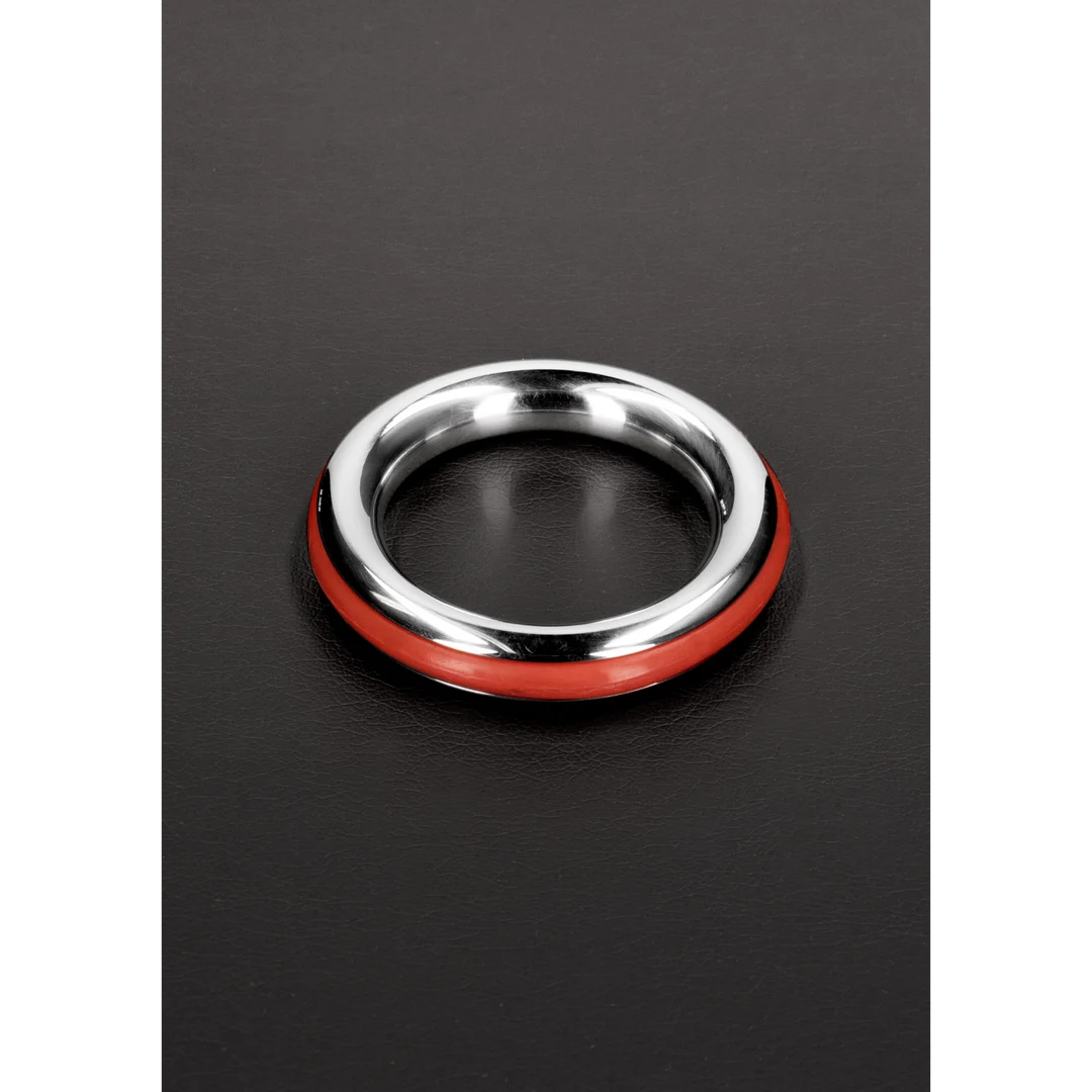 Niewibrujący pierścień erekcyjny z silikonową wkładką – 1,6 / 40mm - obrazek 8