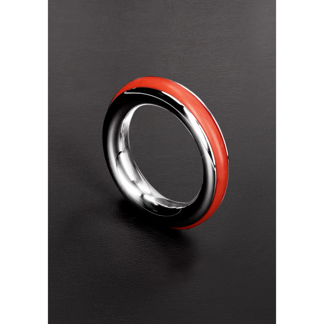 Niewibrujący pierścień erekcyjny z silikonową wkładką – 1,6 / 40mm - obrazek 9