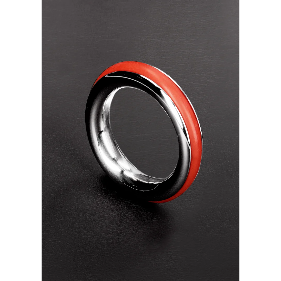 Niewibrujący pierścień erekcyjny z silikonową wkładką – 1,6 / 40mm - obrazek 20
