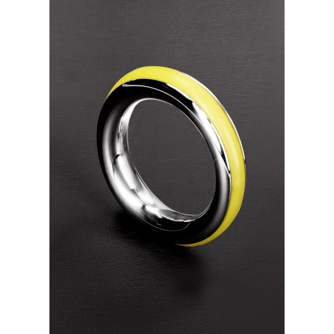 Niewibrujący pierścień erekcyjny z silikonową wkładką – 1,6 / 40mm - obrazek 35