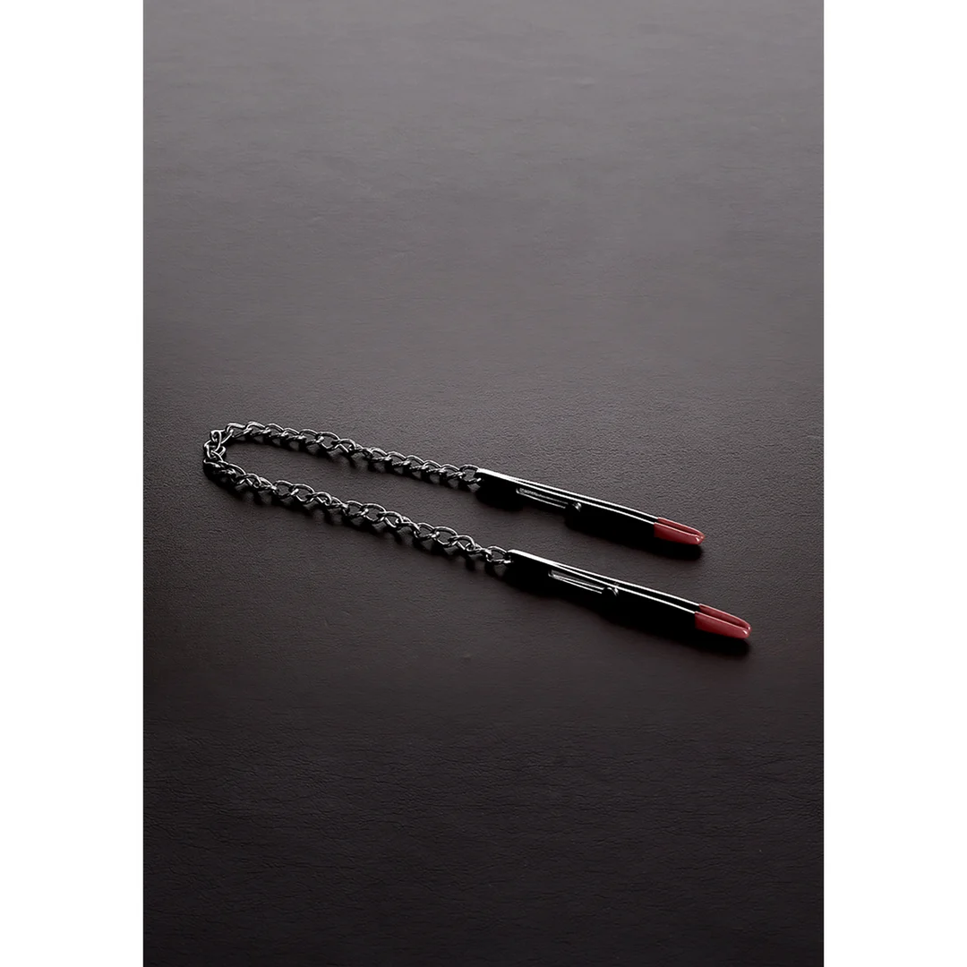Klipsy na sutki BDSM z regulowanym uciskiem – Deluxe Forceps Clamp - obrazek 2