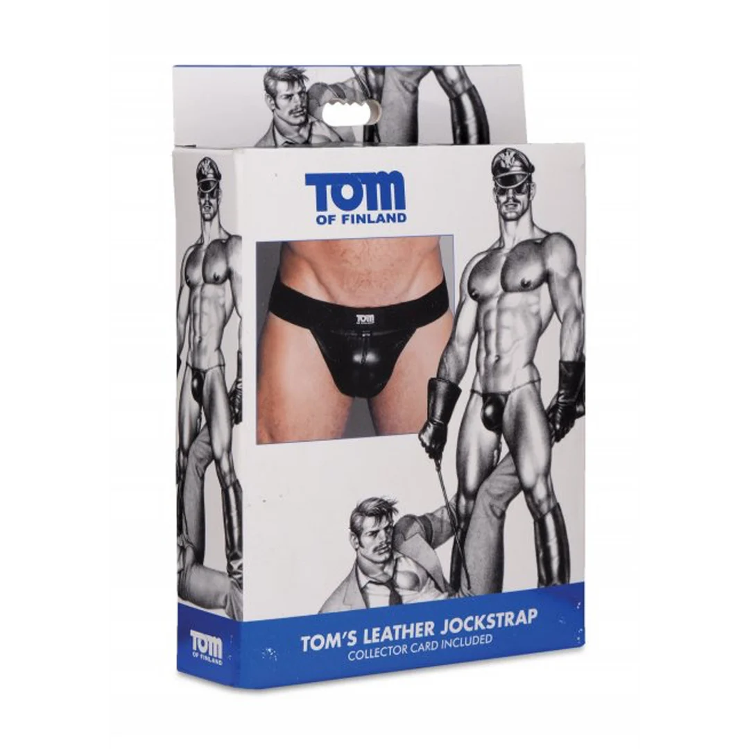 Jockstrap z błyszczącej skóry dla męskiego, wyrazistego stylu – XR Brands - obrazek 1