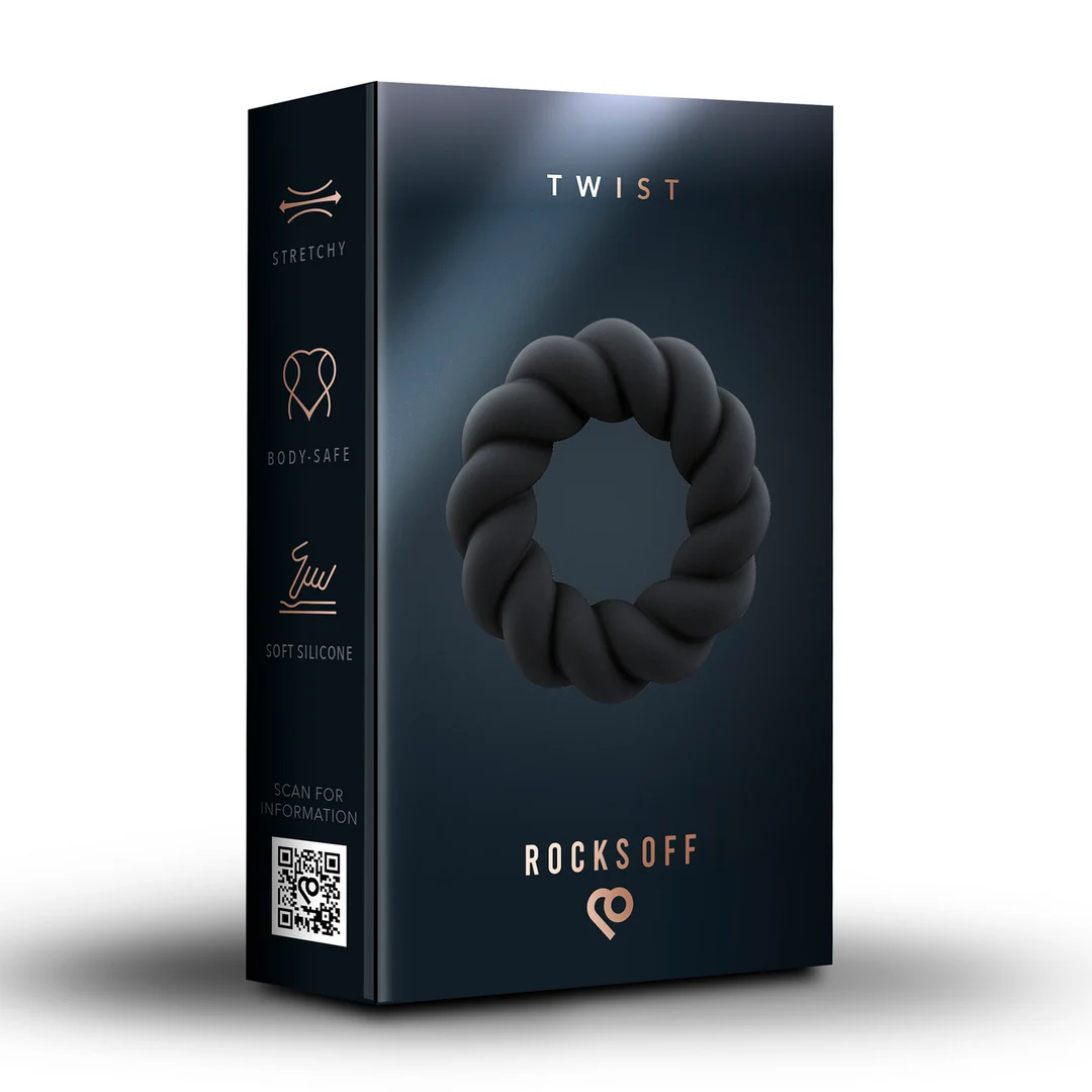 Pierścień na penisa Rocks Off Twist - obrazek 1
