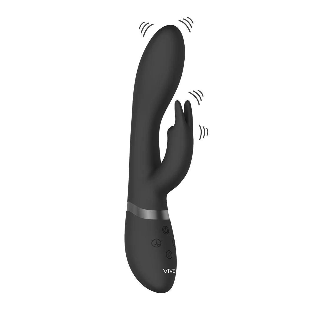 Wibrator typu rabbit – 10 trybów stymulacji punktu G i łechtaczki, ładowany i wodoodporny – VIVE by Shots, różowy VIVE by Shots - obrazek 3