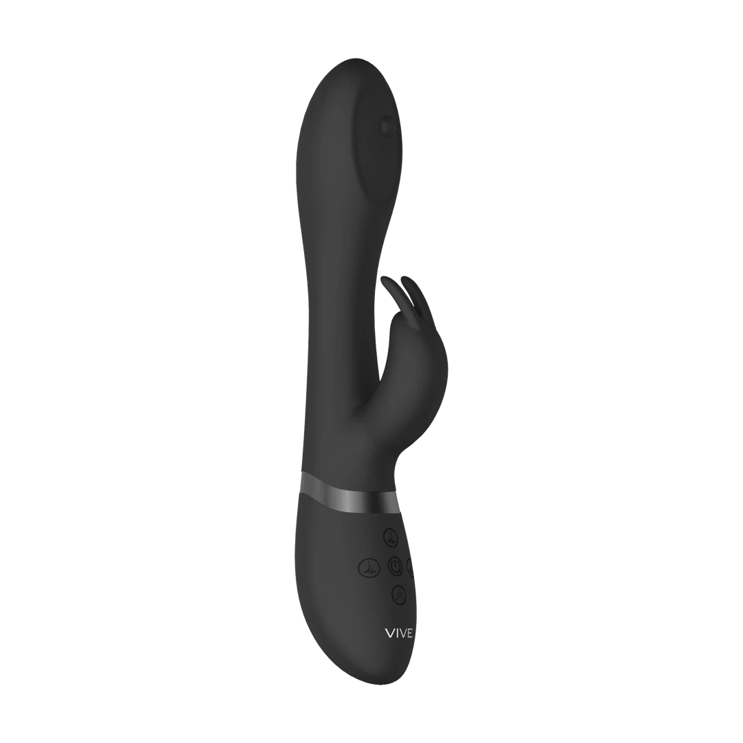 Wibrator typu rabbit z obracającymi się koralikami i 10 trybami, VIVE Mira, różowy, VIVE by Shots - obrazek 10