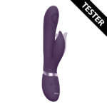 Wibrator typu rabbit — Pulse Wave do stymulacji punktu G i łechtaczki — VIVE fioletowy VIVE by Shots