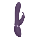 Wibrator typu rabbit, napełniany powietrzem do stymulacji punktu G, 10 trybów, VIVE, czarny, VIVE by Shots - obrazek 4