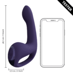 Wibrator typu rabbit – trzy silniki, funkcje come hither i Pulse Wave – VIVE by Shots, fioletowy VIVE by Shots - obrazek 5