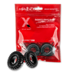 Zestaw pierścieni PerfectFit Blend Premium Stretch Ribbed Ring