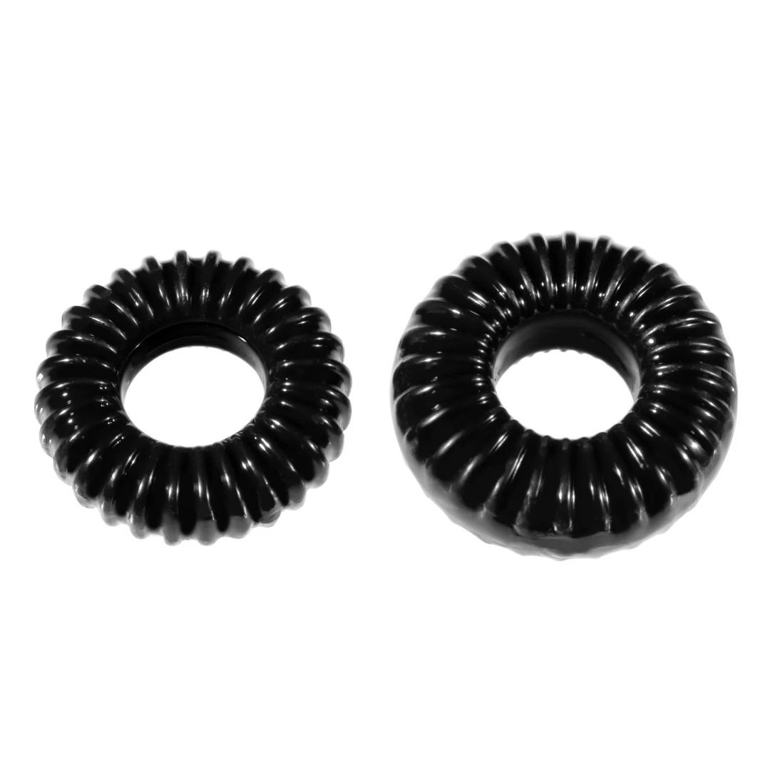 Zestaw pierścieni PerfectFit Blend Premium Stretch Ribbed Ring - obrazek 2