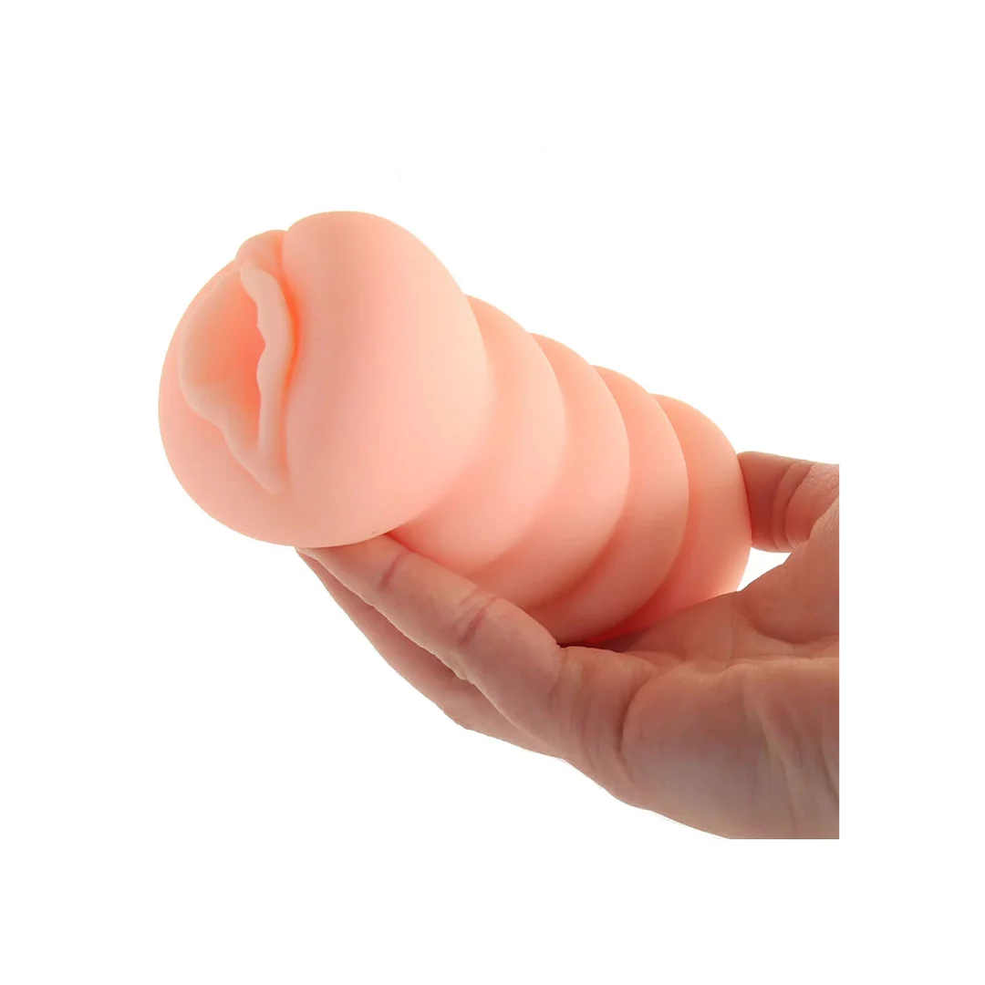Masturbator waginalny z tunelem o wielu fakturach – Pussy Masturbator 3D - obrazek 5