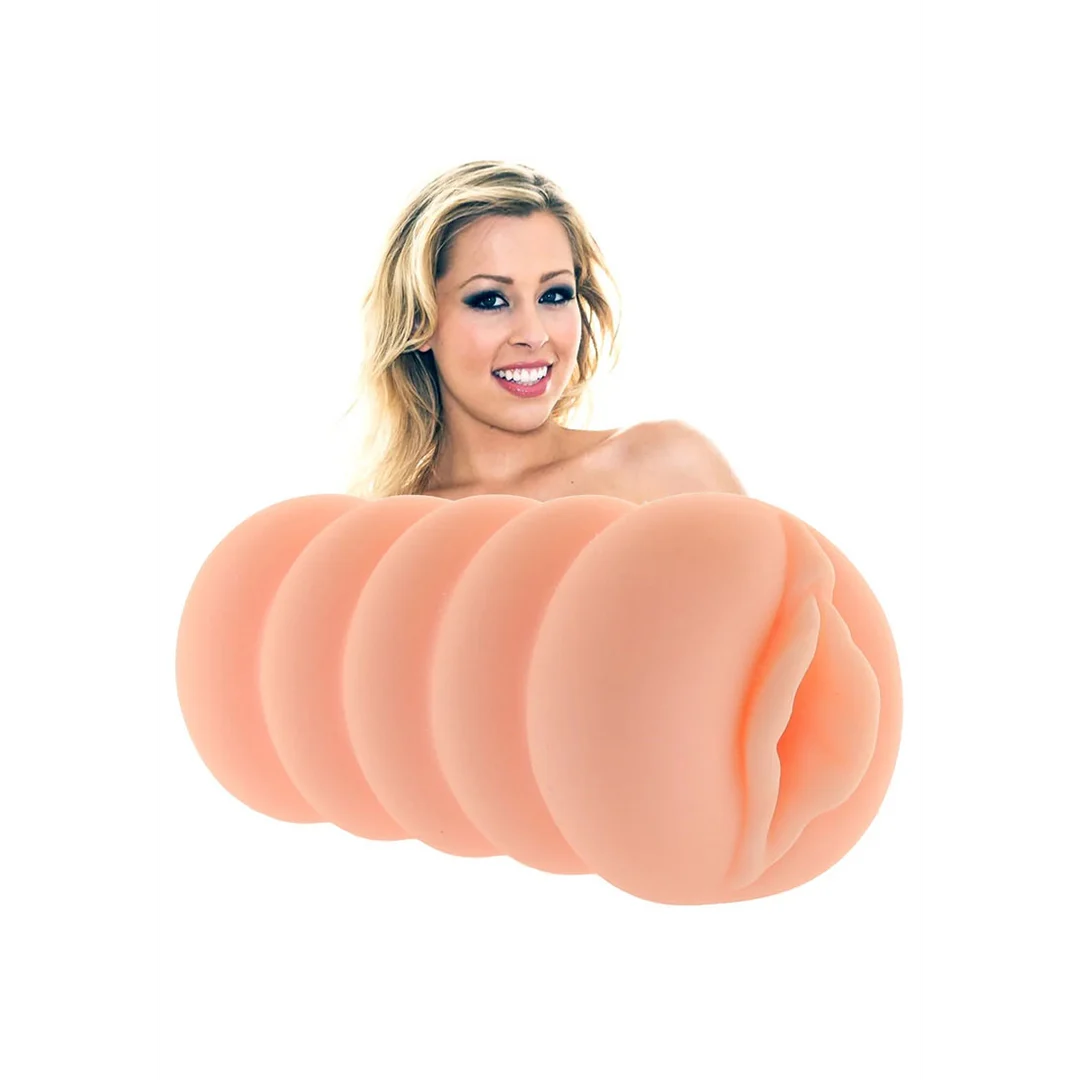 Masturbator waginalny z tunelem o wielu fakturach – Pussy Masturbator 3D - obrazek 6